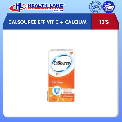 CALSOURCE EFF VIT C+CALCIUM (10'S)